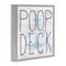 Stupell Industries Poop Deck Funny Beach House Framed Giclee Art
